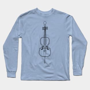 Cello Drawing Long Sleeve T-Shirt